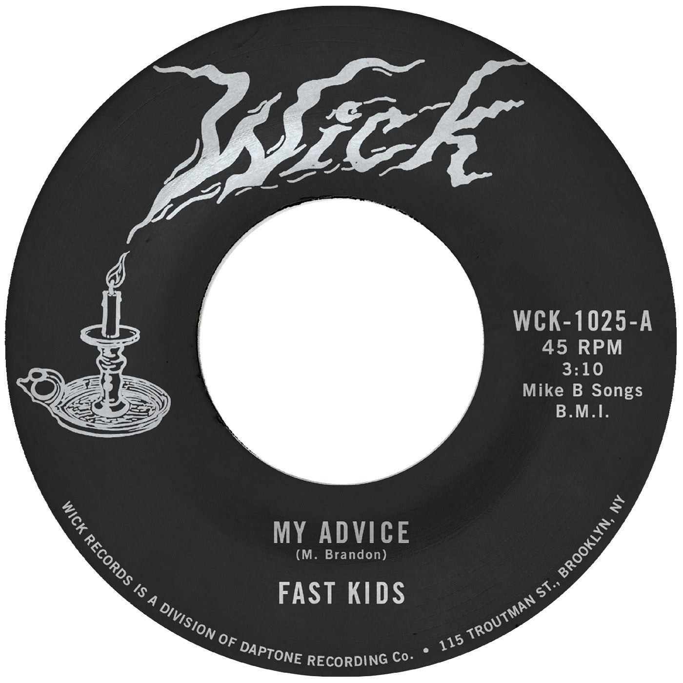 My Advice B/W Out Of State Plates Vinyl Record
