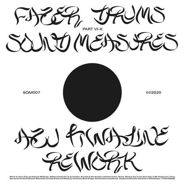 FAZER DRUMS - Sound Measures (Azu Tiwaline Rework) [Vinyl] Vinyl Record