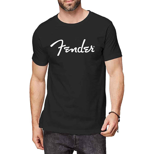 Fender Classic Logo T Shirt Black Officially Licensed