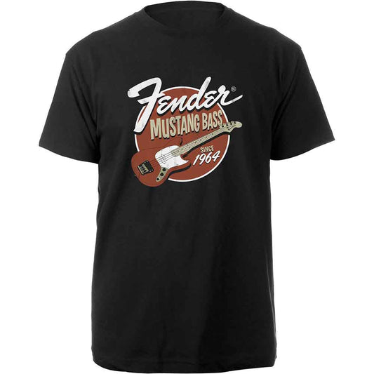 Fender Mustang Bass T Shirt Black Officially Licensed