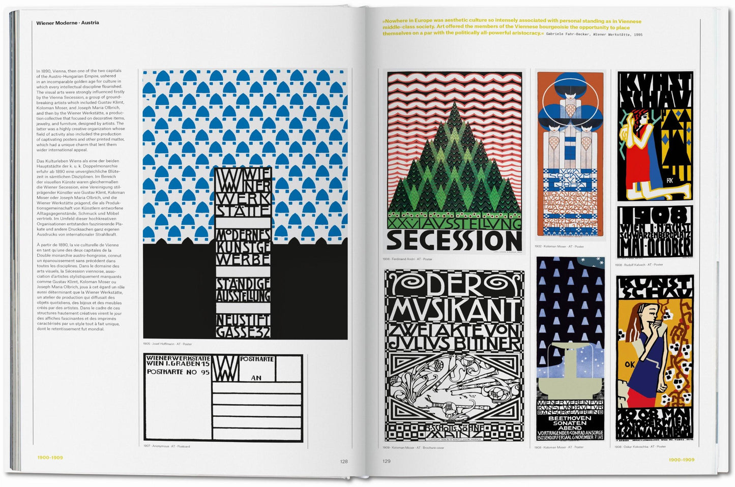 The History of Graphic Design. Vol. 1. 1890–1959 (German, French, English) Book