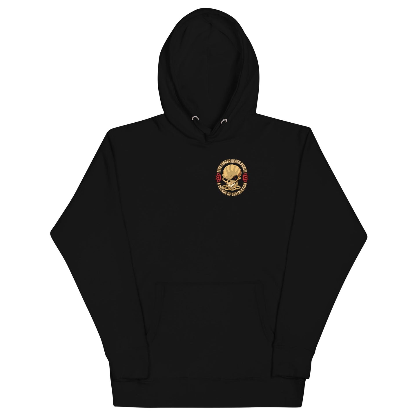 Five Finger Death Punch Small Logo Mens Hoodie Black