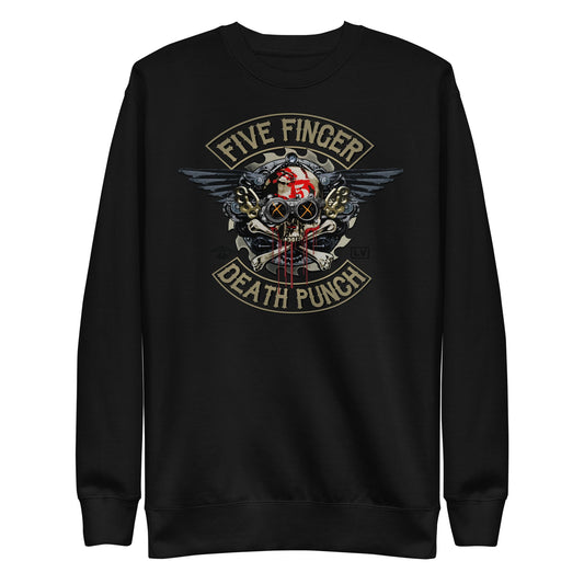 Five Finger Death Punch Crossbones Mens Sweatshirt Black