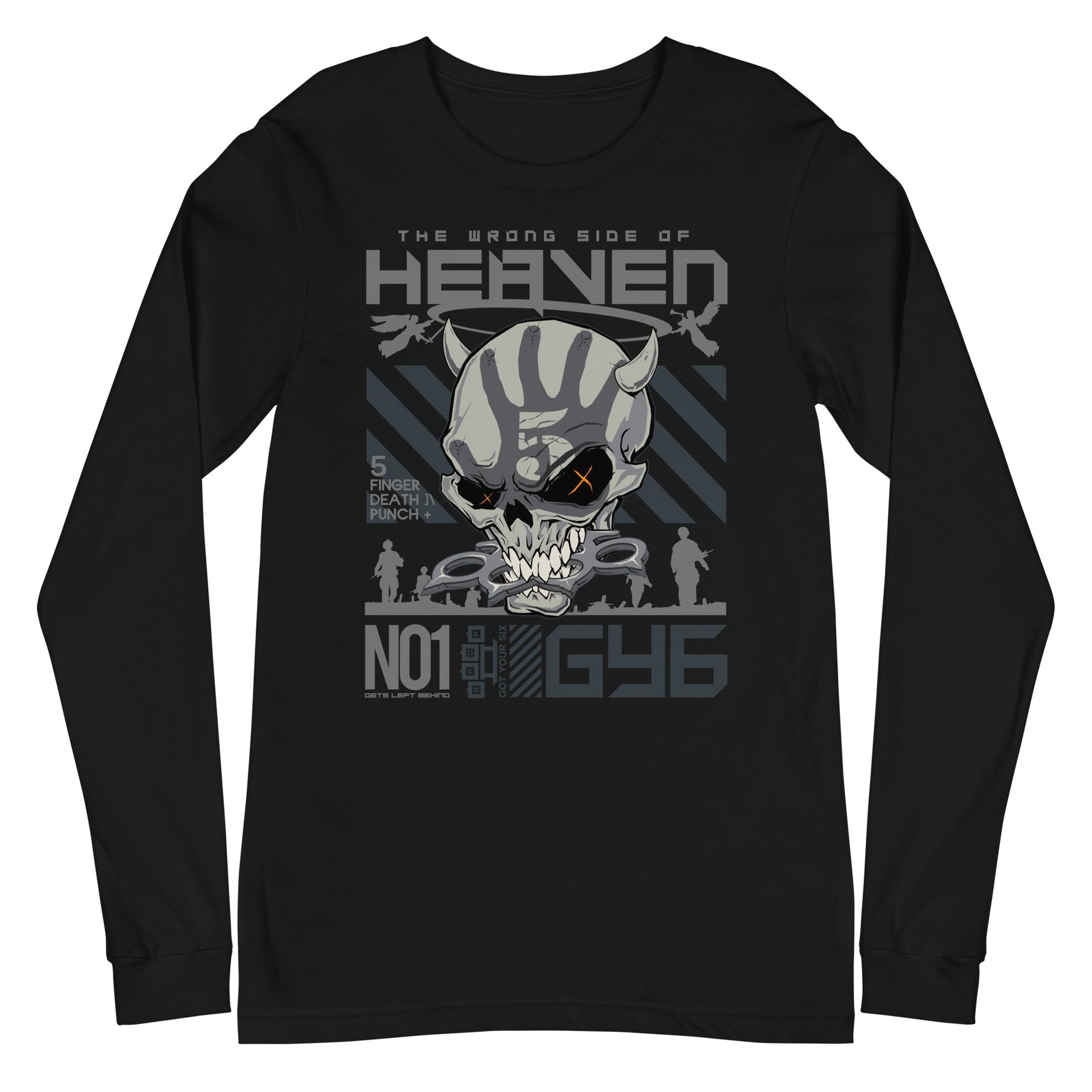 Five Finger Death Punch Wrong Side of Heaven Mens Long Sleeve T Shirt Black