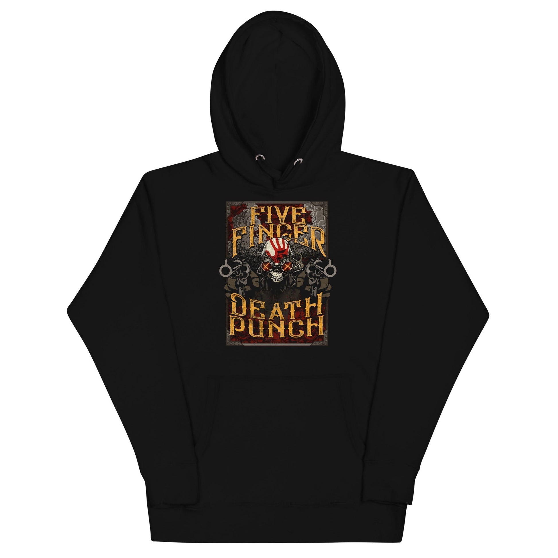 Five Finger Death Punch Barrels Mens Officially Licensed Hoodie Black