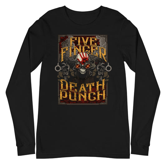 Five Finger Death Punch Barrels Mens Long Sleeve T Shirt Black