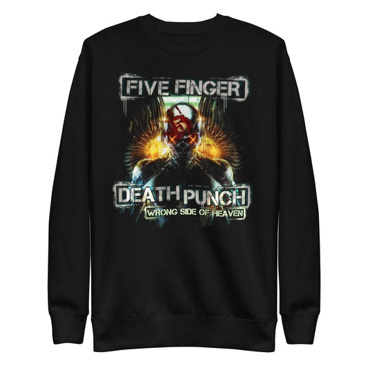 Five Finger Death Punch Bot Heaven Mens Sweatshirt Black