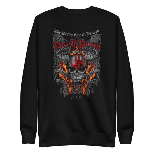 Five Finger Death Punch Wrong or Righteous Mens Sweatshirt Black