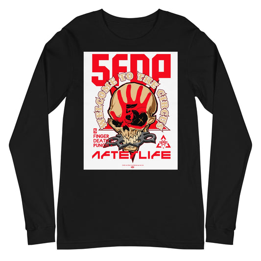 Five Finger Death Punch Welcome to the Circus Mens Long Sleeve T Shirt Black