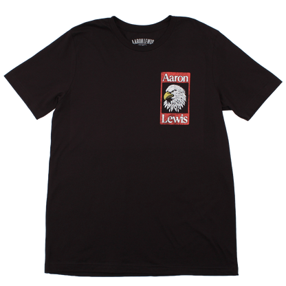 Aaron Lewis American As It Gets Tour Mens T Shirt Black