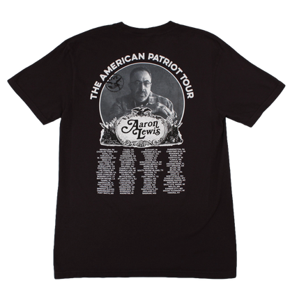 Aaron Lewis The American Patriot Pocket Tour Mens T Shirt Black