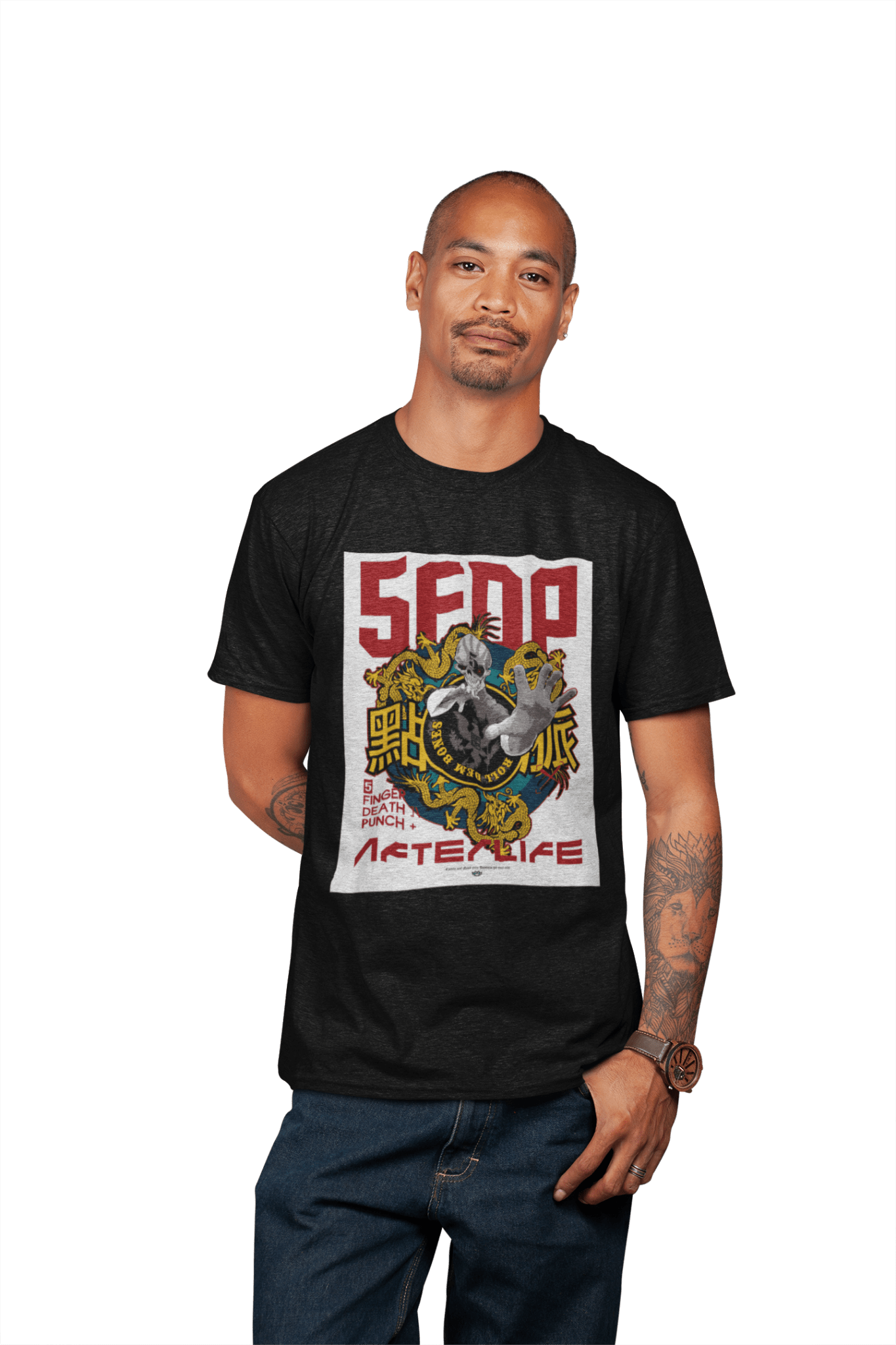 Five Finger Death Punch Afterlife Officially Licensed Mens T Shirt Black