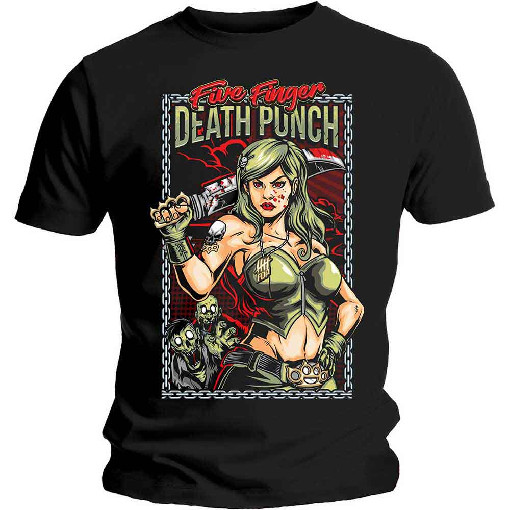 Five Finger Death Punch Assassin Mens T Shirt Officially Licensed
