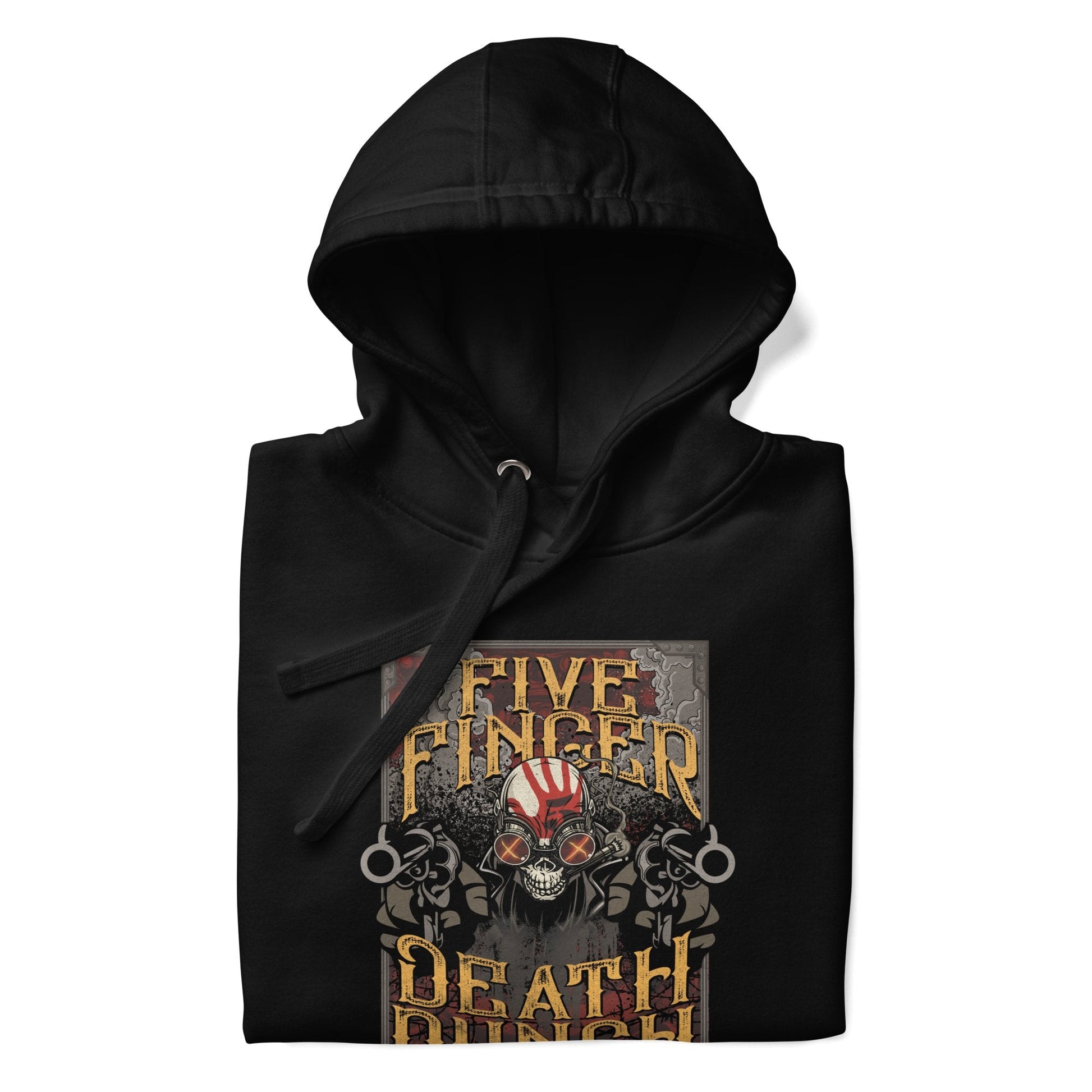 Five Finger Death Punch Barrels Classic Mens Officially Licensed Hoodie Black