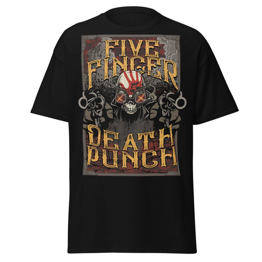 Five Finger Death Punch Barrels Jumbo Print Mens T-shirt Black