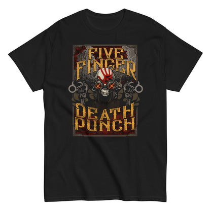 Five Finger Death Punch Barrels Officially Licensed Mens T Shirt Black