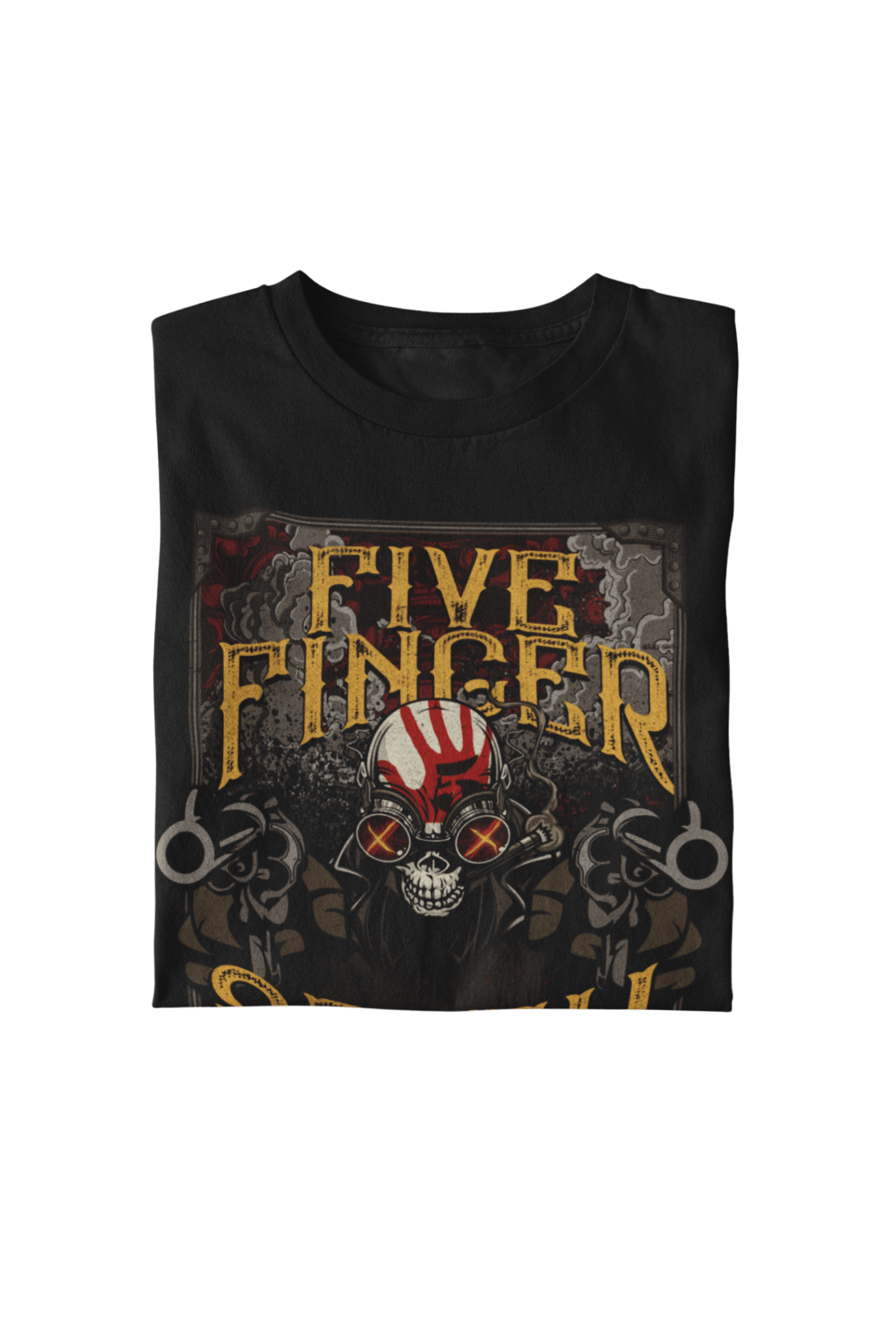 Five Finger Death Punch Barrels Officially Licensed Mens T Shirt Black