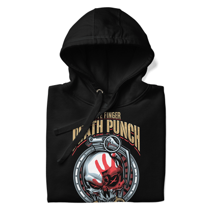 Five Finger Death Punch Brass Knuckle Mens Officially Licensed Hoodie Black