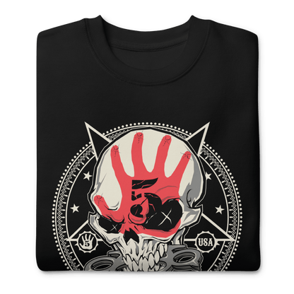 Five Finger Death Punch Circle Logo Mens Sweatshirt Black