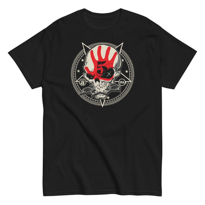 Five Finger Death Punch Circle Logo Officially Licensed Mens T Shirt Black