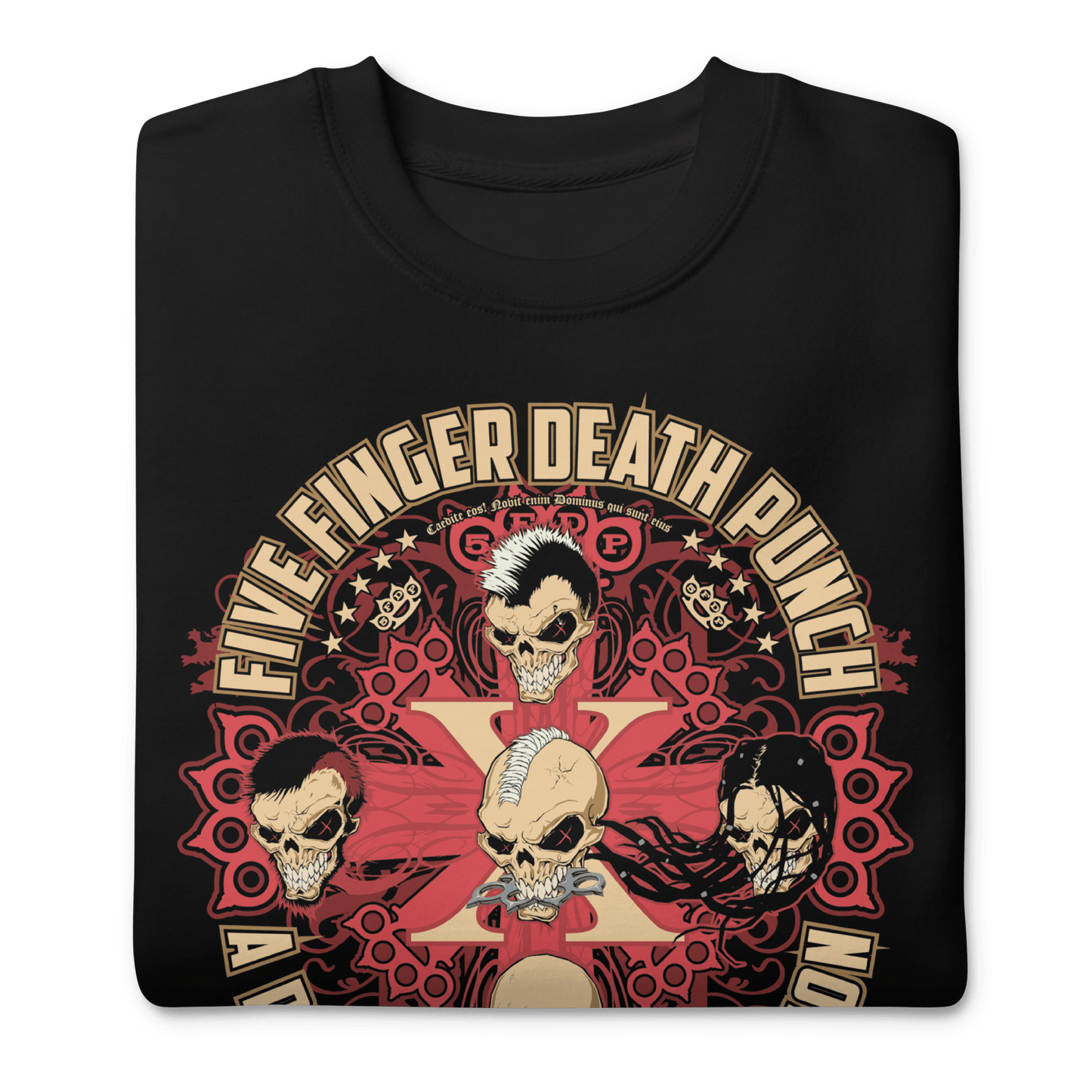 Five Finger Death Punch Decade of Destruction Mens Sweatshirt Black