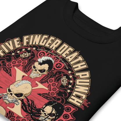 Five Finger Death Punch Decade of Destruction Mens Sweatshirt Black