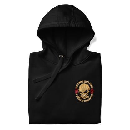 Five Finger Death Punch Small Logo Mens Officially Licensed Hoodie Black