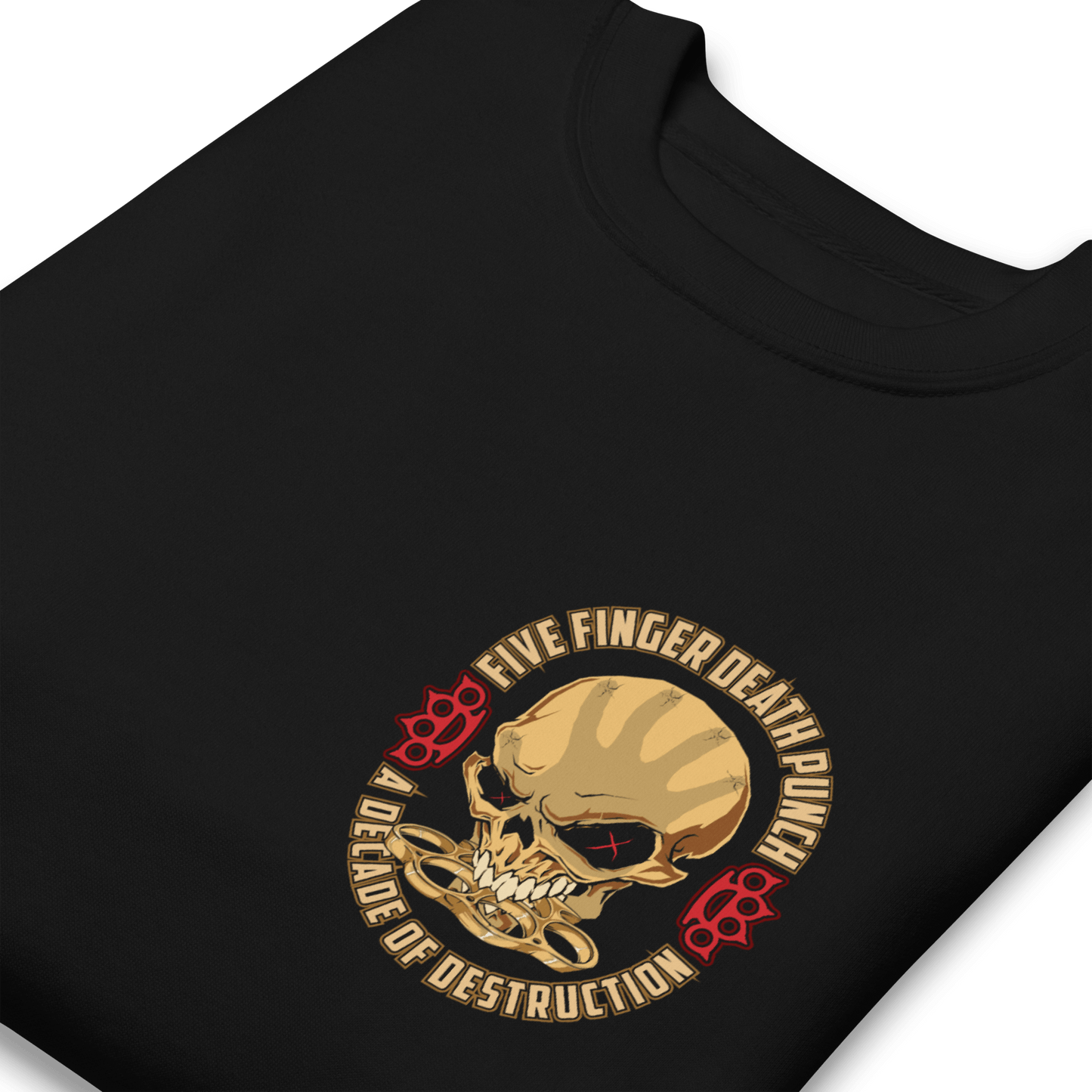 Five Finger Death Punch Small Logo Mens Sweatshirt Black