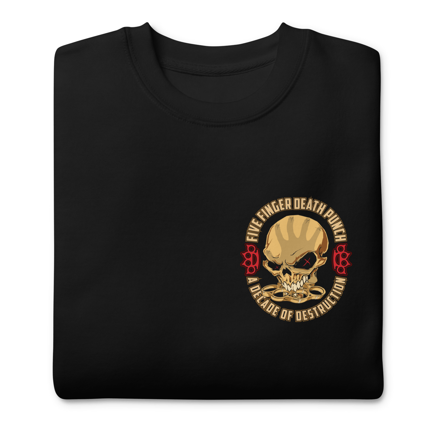 Five Finger Death Punch Small Logo Mens Sweatshirt Black