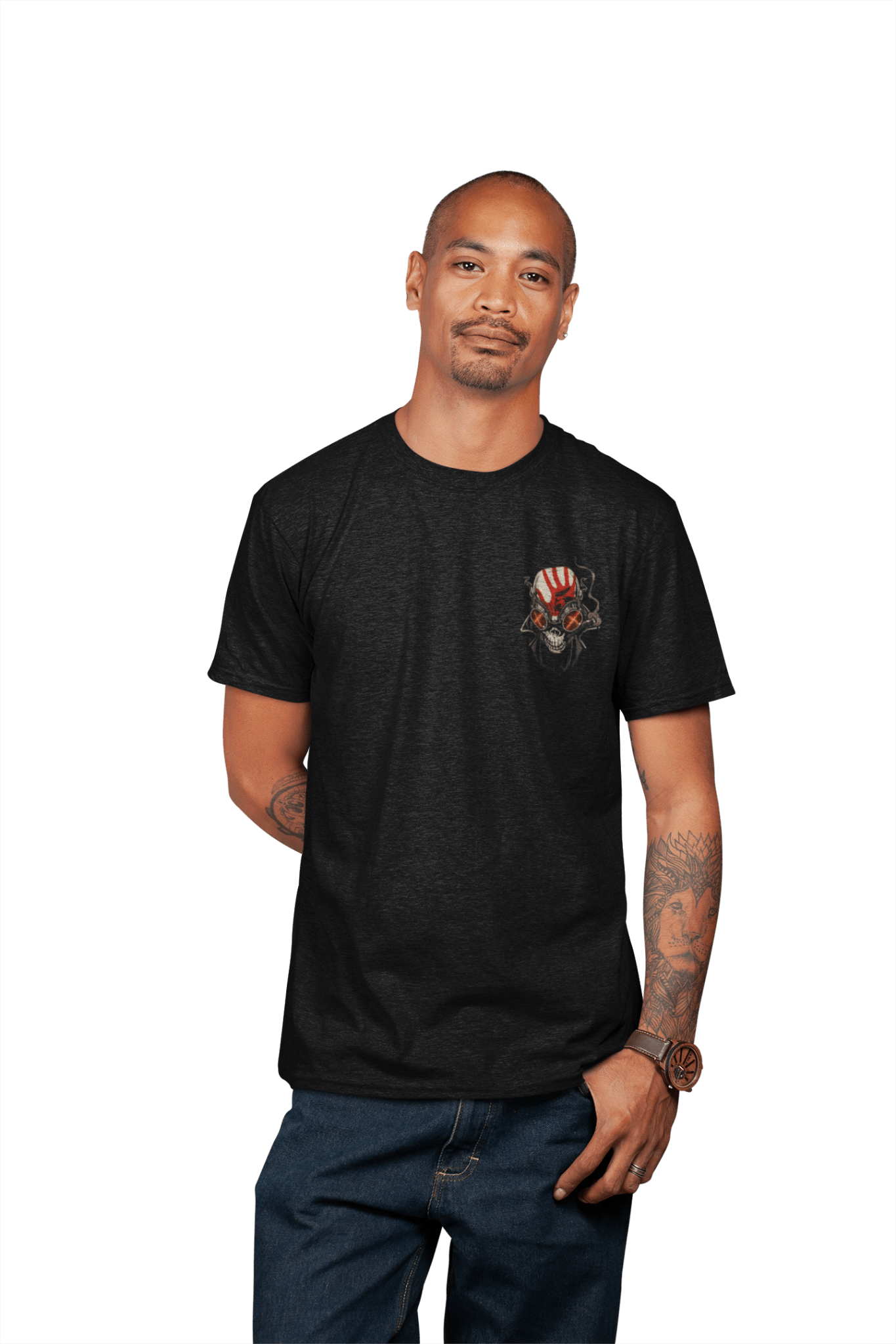 Five Finger Death Punch Small Skull Officially Licensed Mens T Shirt Black