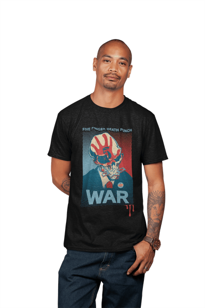 Five Finger Death Punch War Officially Licensed Mens T Shirt Black