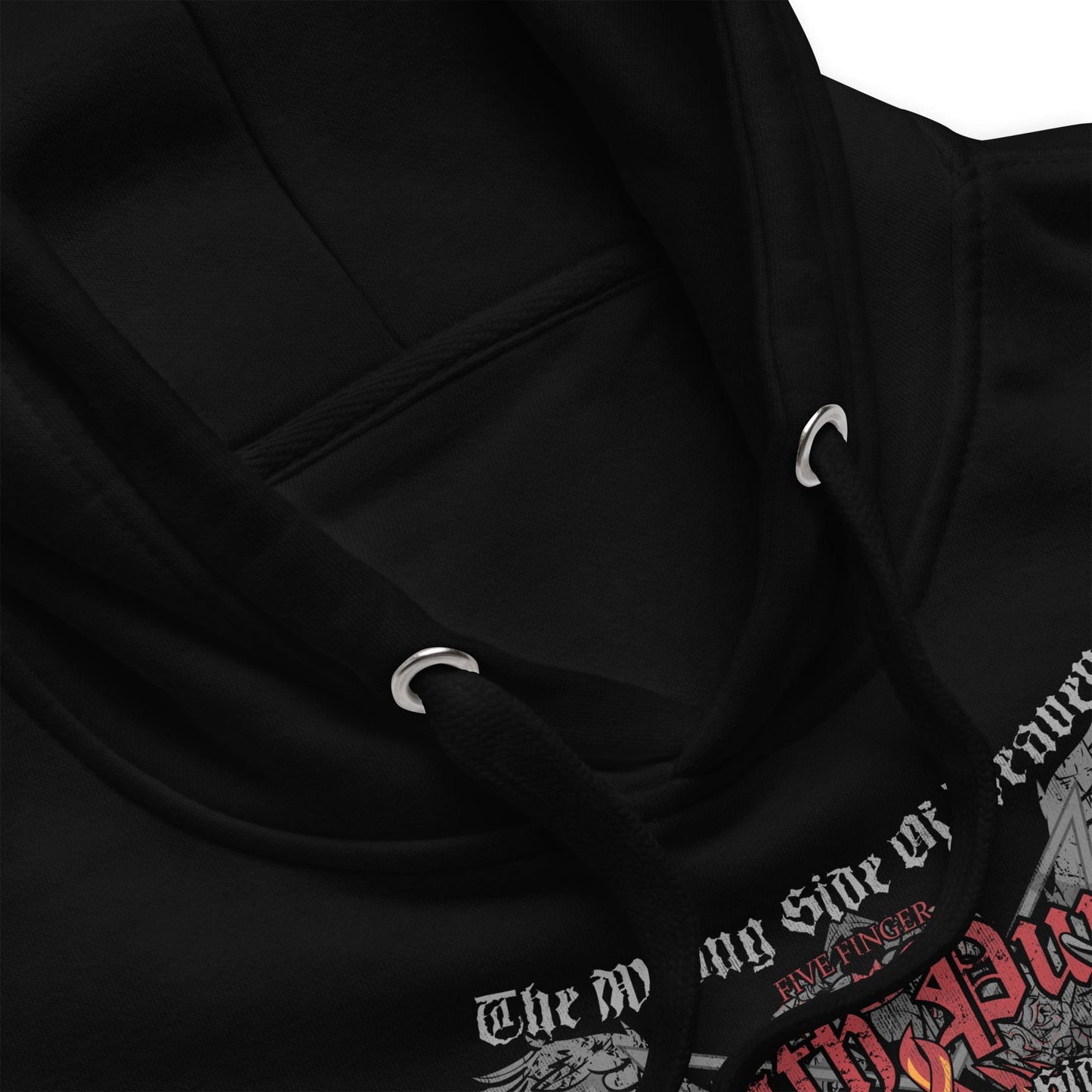 Five Finger Death Punch Wrong or Righteous Classic Mens Officially Licensed Hoodie Black