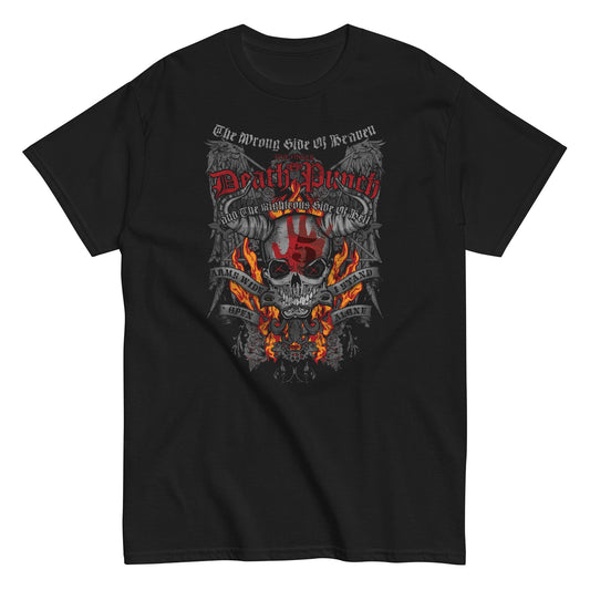 Five Finger Death Punch Wrong or Righteous Mens T Shirt Black