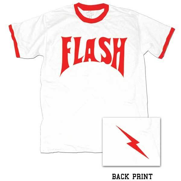 Flash Gordon Logo Red Mens Ringer T Shirt White Red