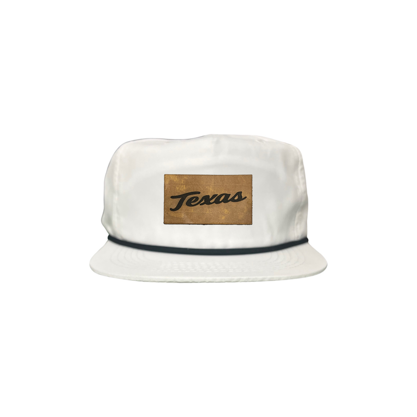 Texas Longhorns Texas Script Leather Rectangle / 238 / Hats / UT9287 / MM Hat