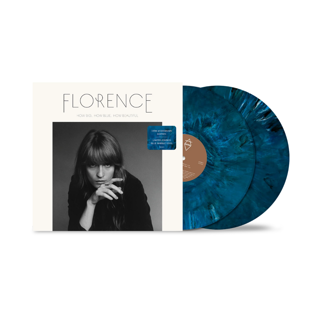 Florence & the Machine - How Big, How Blue, How Beautiful (10th Anniversary Edition) [2LP Blue & Black Marble] Vinyl Record