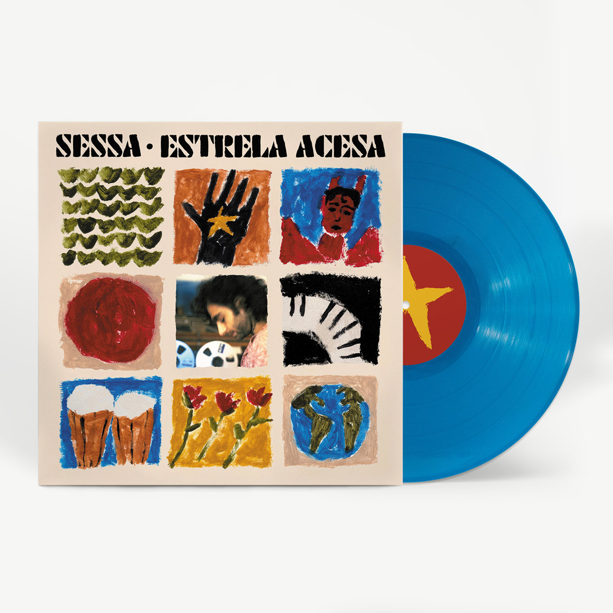 Estrela Acesa (BLUE VINYL) Vinyl Record