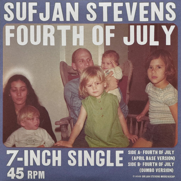 Fourth Of July (TRANSPARENT RED 7" VINYL) Vinyl Record