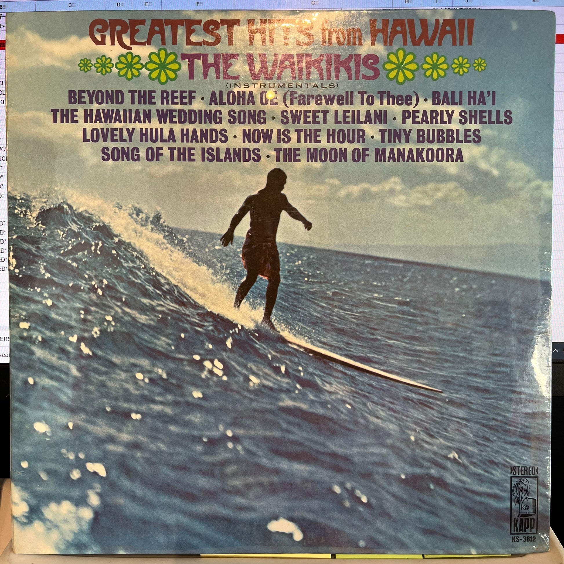 Greatest Hits From Hawaii (Instrumentals) *SEALED* Vinyl Record