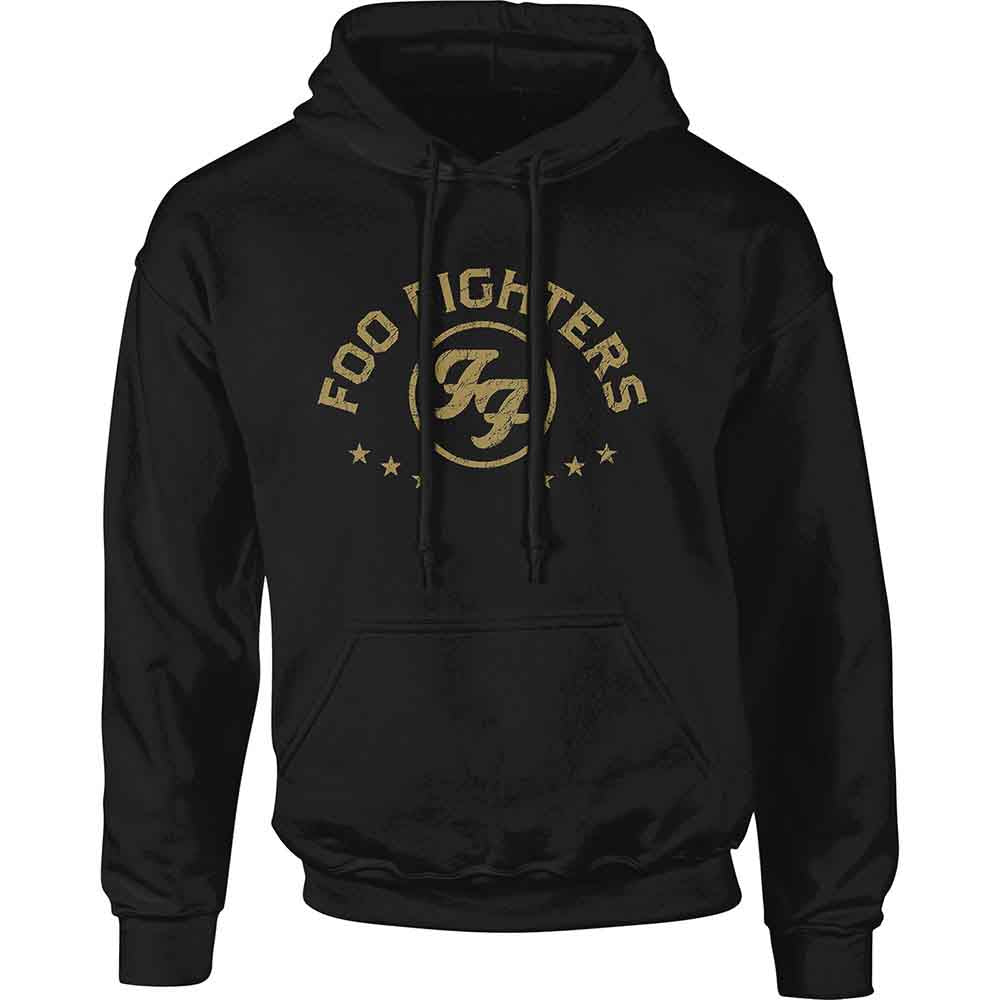 Foo Fighters Arched Stars Sweatshirt Hoodie Black Officially Licensed