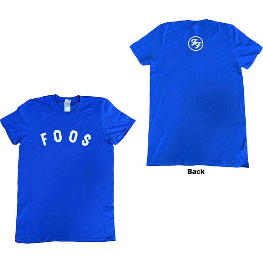 Foo Fighters Foos Logo Mens T Shirt Blue