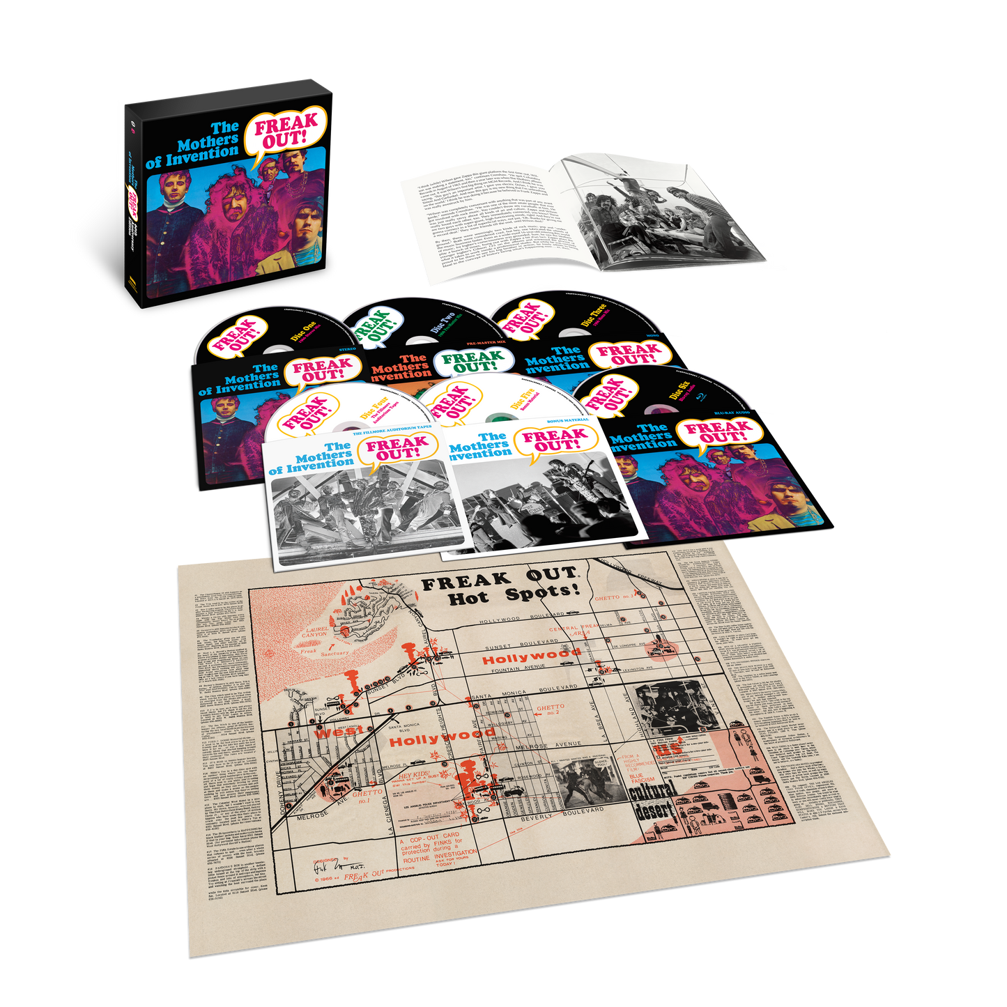 PRE-ORDER Frank Zappa/The Mothers Of Invention - Freak Out! (60Th Anniversary) [Super Deluxe Box Set] [5 CD/Blu-Ray] [CD] Music CD