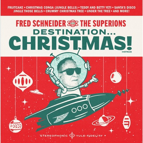 Fred Schneider & the Superions - Destination Christmas (Indie Exclusive, Red Vinyl) Vinyl Record