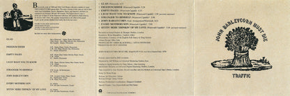 Traffic – John Barleycorn Must Die Music CD