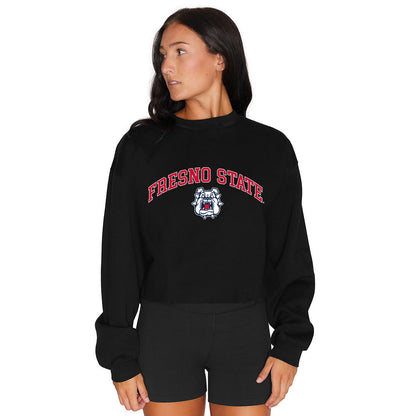 Fresno State Black Womens Crewneck Officially Licensed
