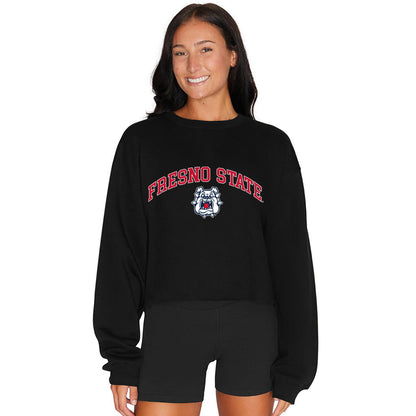 Fresno State Black Womens Crewneck Officially Licensed