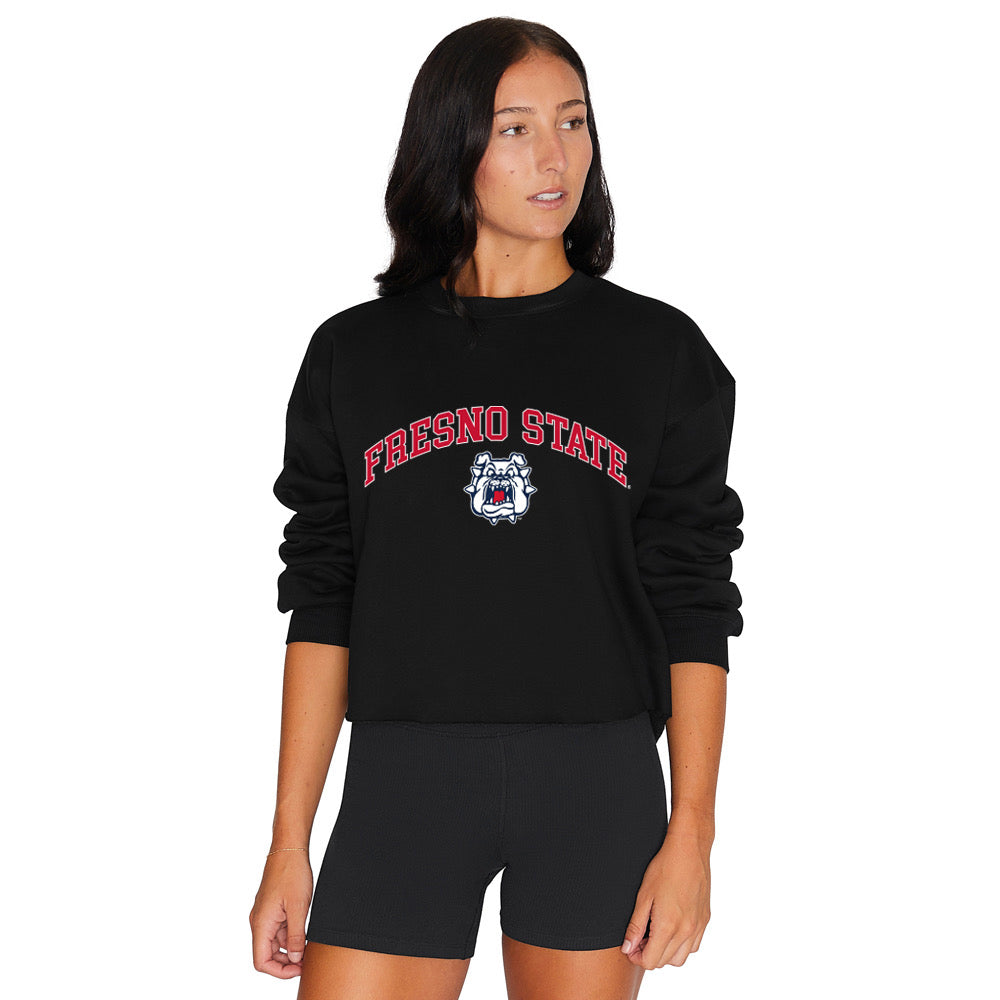 Fresno State Black Womens Crewneck Officially Licensed