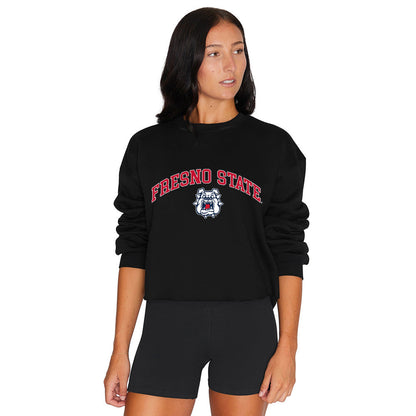 Fresno State Black Womens Crewneck Officially Licensed
