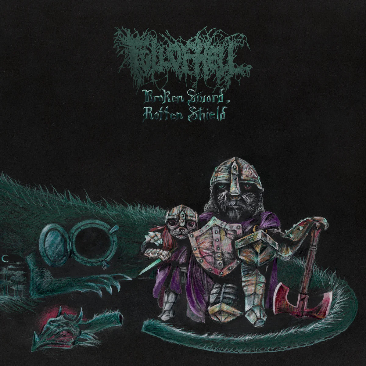 Rotten Shield (10" Vinyl) (Indie Exclusive) (White/Black/Oxblood/Blue Splatter Vinyl) Broken Sword [Vinyl]