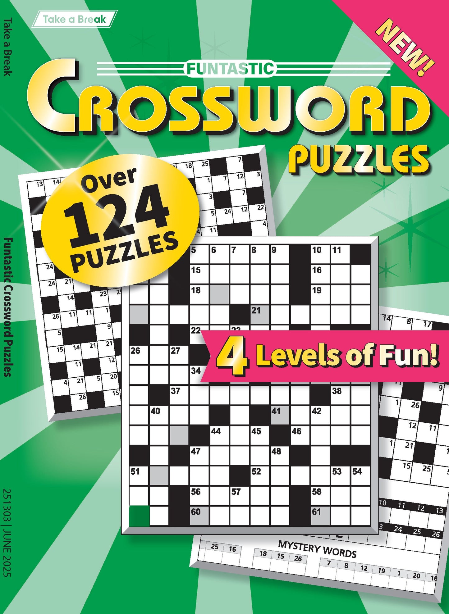 Take a Break - Funtastic Crossword 25.03.21: Over 124 Puzzles, 4 Levels, Hours Of Mind-Boosting Fun! Your First-Class Ticket To Unwind, Unplug, Relax & More!